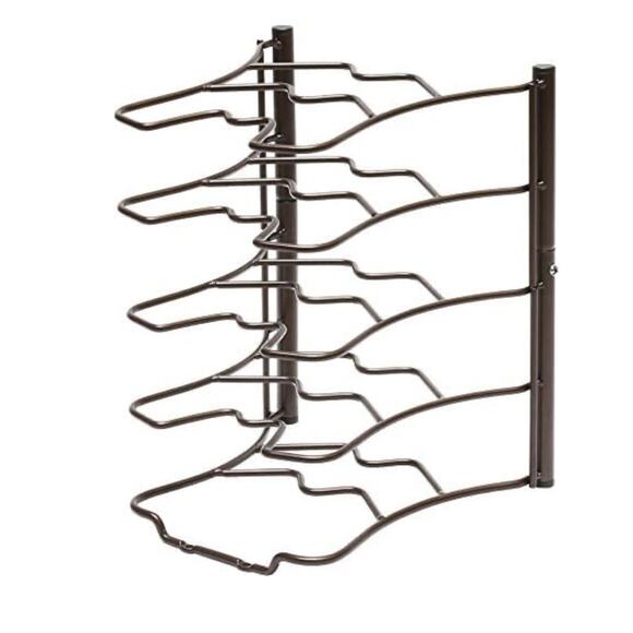 NEW Deco Brothers Pan Lid Tiered Shelf Organizer Counter Cabinets Storage Bronze - Picture 3 of 10